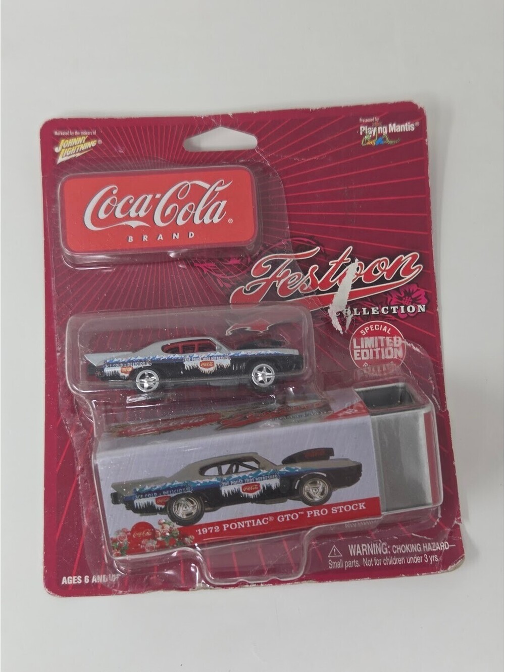 Coca Cola Festoon 1972 Pontiac GTO Pro Stock Johnny Lightning Limited Edition